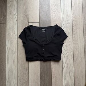 ALO Yoga | Tops | Alo Yoga Kick It Crop Tee | Poshmark